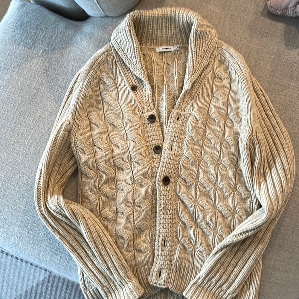 Men’s beige J. Lindeberg Cardigan